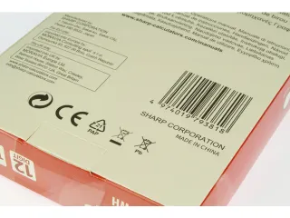 Calculator Sharp EL125TWH zwart-wit desk 12 digit - 4