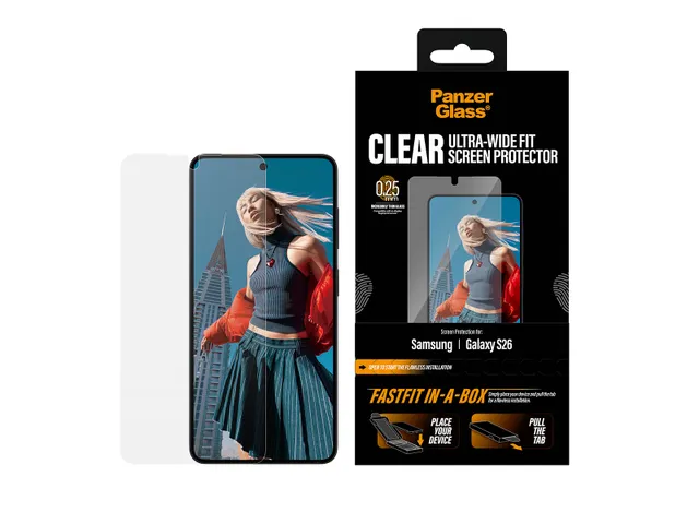 PanzerGlass Screen Protector Samsung Galaxy S26 | Ultra-Wide Fit w.