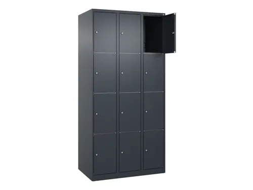 lockerkast HxBxD 1850x900x500mm 3x4vakken cil.-slot staand op vloer