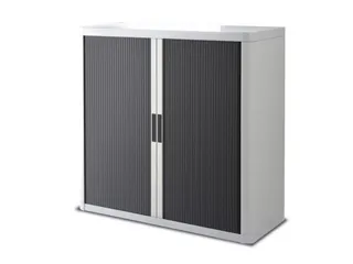 Roldeurkast HxBxD 1040x1100x415mm 2 Oh Romp Wit Front Antraciet - 1