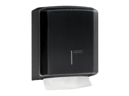 Handdoekdispenser Zwart C-vouw Z-vouw
