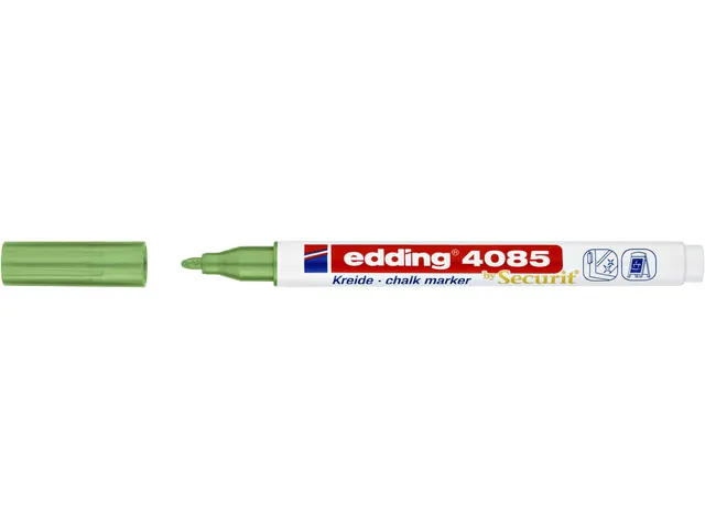 Feutre craie edding by Securit 4085 ogive 1-2mm vert métallique