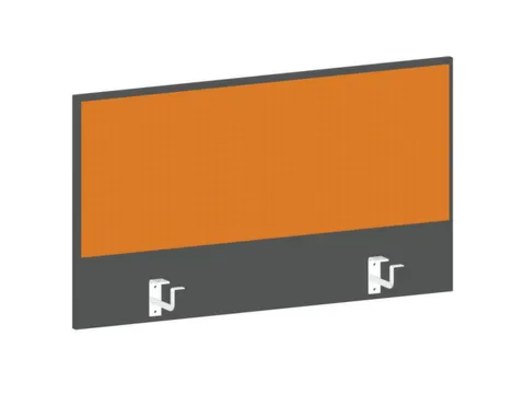 baliepaneel bureau aanbouw achter MS-donkergrijs BN3005-geel 1000mm