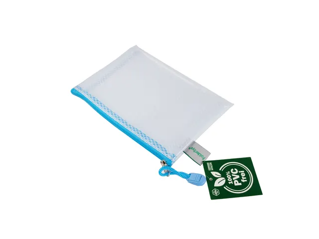 Pochette zip Foldersys EVA A6 bleu pastel