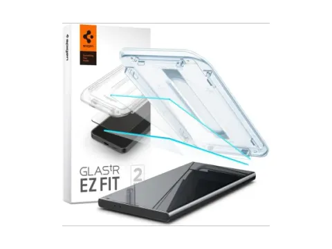 Spigen EZ Fit GLAS.tR Samsung Galaxy S24 Ultra Screen Protector 2-Pack