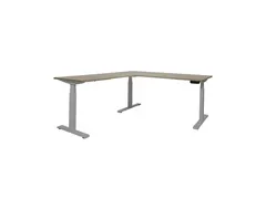 Elektrisch Hoekbureau Dextro Plus 180x160cm Frame Alu Blad Robson Eik