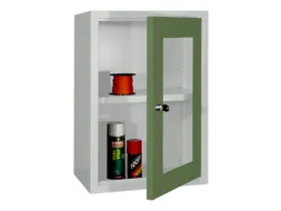 Hangkast 600x400x300mm Achterwand Glad Ral 7035 Front Ral 6011