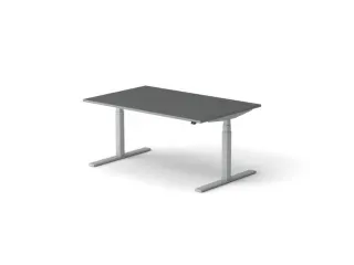 Elektrisch ihv bureau,HxBxD 650-1310x1600x1000mm,blad donkergrijs - 1