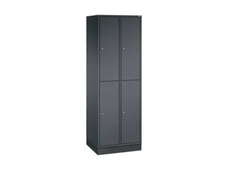 Dubbeldekse garderobekast,HxBxD 1950x620x500mm,2x2vak.,vak B 260mm - 2