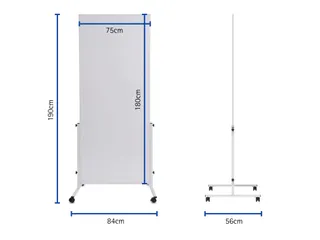 Mobiel Whiteboard MAULsolid Easy2move 75x180cm - 3