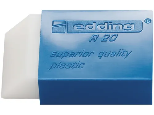 Gum edding R20 45x24x10mm kunststof wit met blauwe houder
