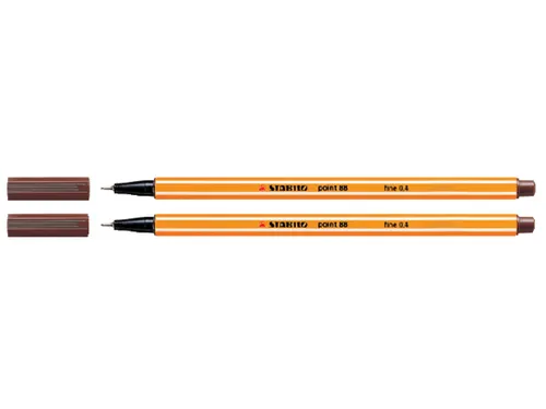 Fineliner STABILO point 88/45 bruin 0.4mm