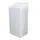 Afvalbak 438415 50 Liter staal wit gemoffeld