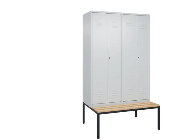 locker voor scheiding van kleding,HxBxD 2120x1200x815mm,4vak