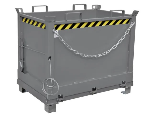 benne à fond ouvrant HxLxl 845x840x1245mm 0 5m³ Œillets de grue