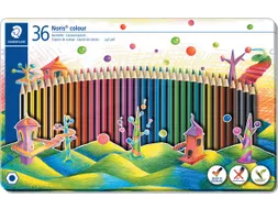 Staedler kleurpotloden Noris Colour metalen doos 36 stuks