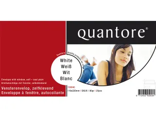 Envelop Quantore 110x220mm Venster Links 30x100mm Zelfklevend - 2
