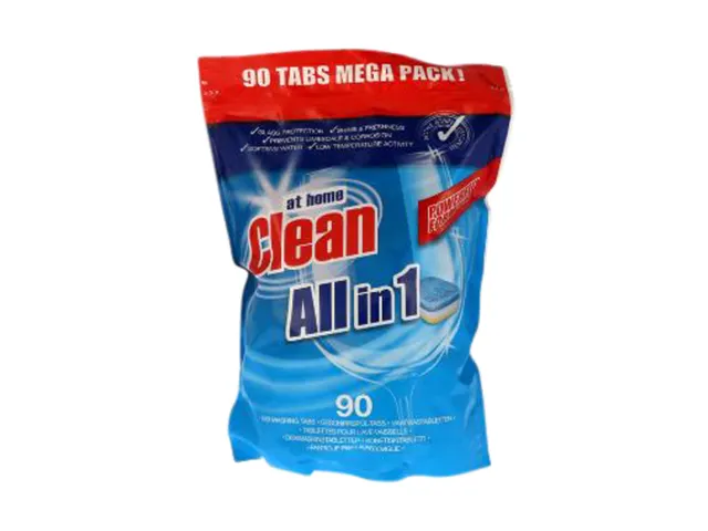 Tablette lave-vaisselle at home Clean All-in-One sachet 90 pièces