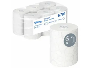 Kleenex 6781 handdoekrol Ultra Slimroll 2-laags wit - 1