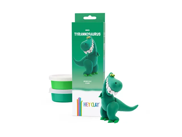 Pâte à modeler Hey Clay Dinos set 3 pièces