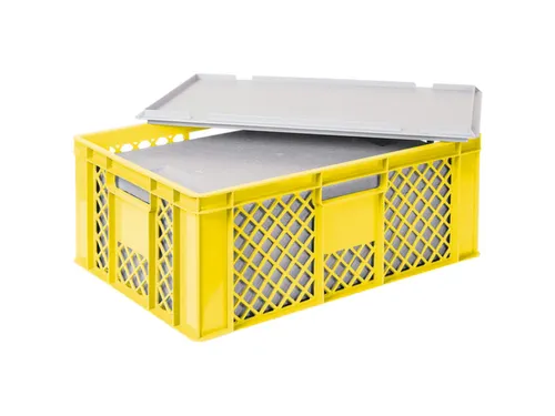Euronorm-stapelbak,m. isoleerbox,HxLxB 240x600x400mm,43/20,4l,HDPE