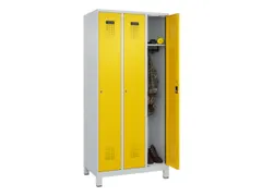 locker,HxBxD 1950x900x500mm,3vak,vak B 300mm,cil.-slot,voeten