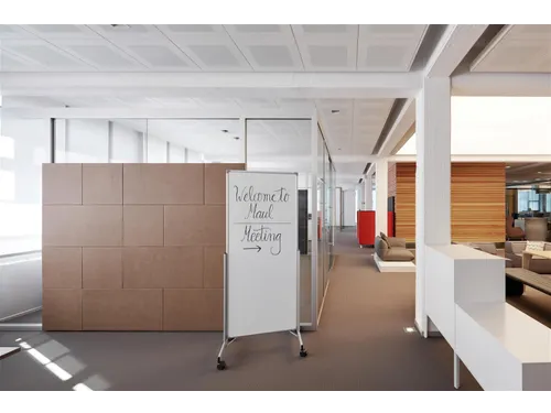 Verrijdbaar Whitebord 75x180cm MAULpro Easy2move