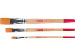 Aquarelpenselen Polyester Plat Set Van 3