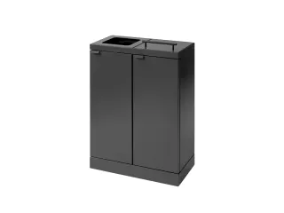 Bica Basic 886 Afvalscheidingsunit 2x45 liter Antraciet - 1
