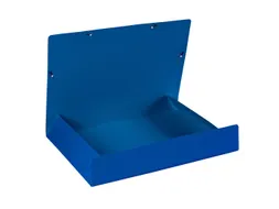 Elastomap met 3 kleppen glanskarton 600gm² - A2-Blauw