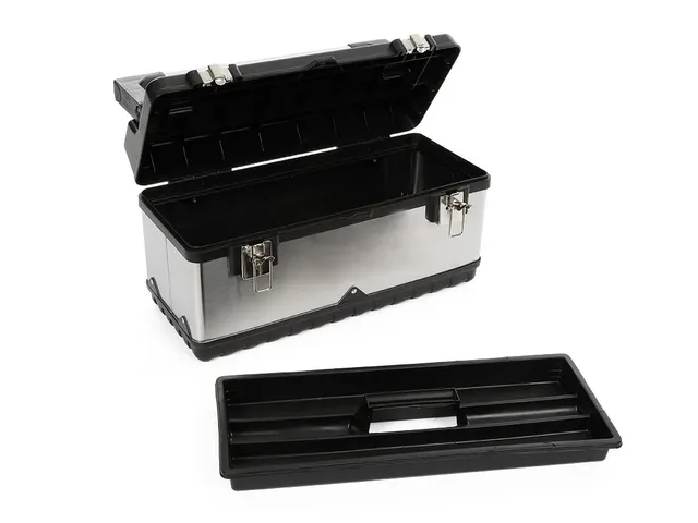 Boîte à outils acier inoxydable 505x235x225mm