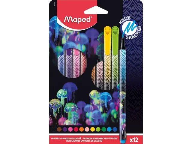 Feutre Maped Deepsea Paradise set 12 couleurs