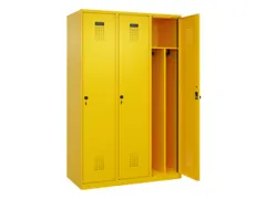 locker voor scheiding van kleding,HxBxD 1850x1200x500mm,3vak