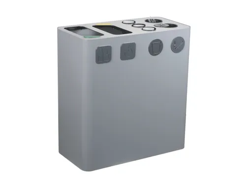 Afvalverzamelstation,2X100L,Romp Grijs