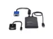 Draagbare Laptop Crash Cart Adapter, USB/VGA/Mini DisplayPort KVM Cons
