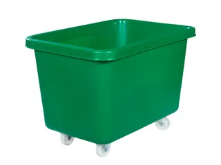 Verrijdbare Rechthoekige Bak 227 Liter Hxbxd 641X902X660Mm Pe Groen - 1