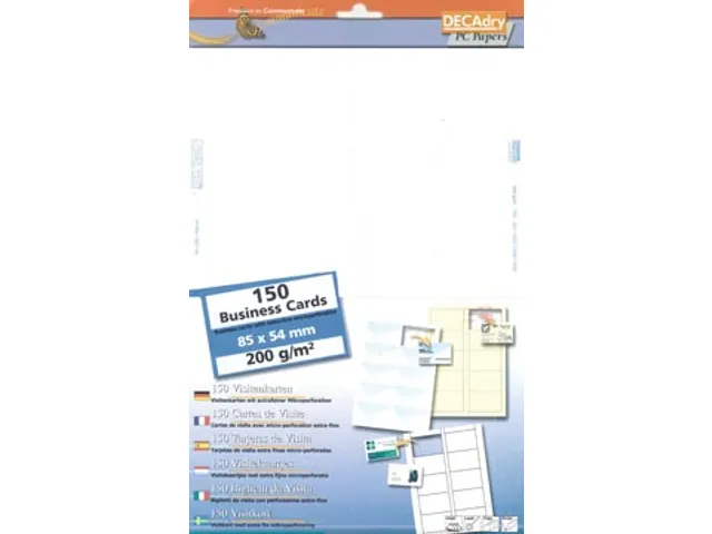 Decadry Visitekaarten MicroLine 85x54mm