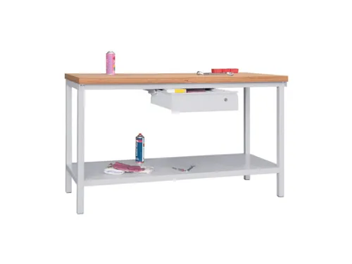 Werkbank 900x1500x700mm 1lade Frame/behuizing Ral7035 Front Ral7035