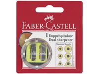puntenslijper Faber-Castell dubbel met opvangbakje op blister