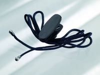 Elacin Koord met plastic clip voor otoplastieken Zwart
