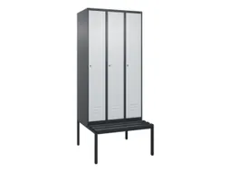 locker voor scheiding van kleding,HxBxD 2120x900x815mm,3vak