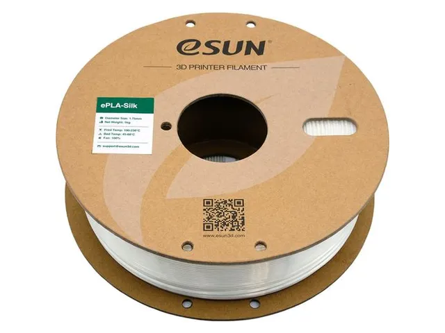 eSUN 3D printer Filament ePLA-Silk 1,75mm Wit 1kg