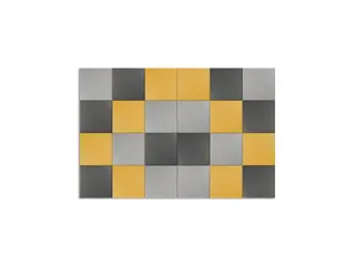Akoestische PET-vilt wandtegels 30x30cm Combi Geel 24 Stuks - 1