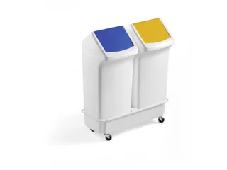 Durable Durabin 40 Liter SQUARE TROLLEY DUO - 2
