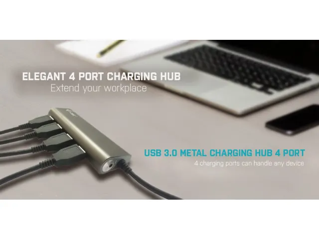 I-TEC Metal Charging HUB 4-Poorts