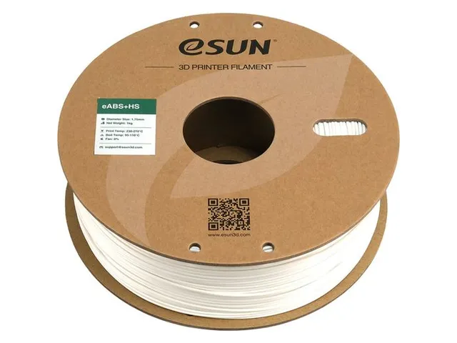 eSUN 3D printer Filament eABS+HS High Speed 1,75mm Wit 1kg