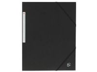 Elastomap A4 24x32cm Zwart Karton Met Rugetiket
