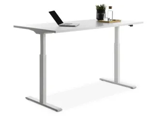 Elektrisch ihv bureau,HxBxD 700-1200x1600x800mm,blad wit,T-voet wit - 5