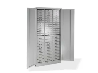 ladekast HxBxD 1790x800x410mm 60laden cilinderslot RAL7035 - 1