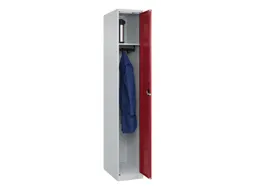 locker,HxBxD 1850x300x500mm,1vak,vak B 300mm,cil.-slot,staand op vloer